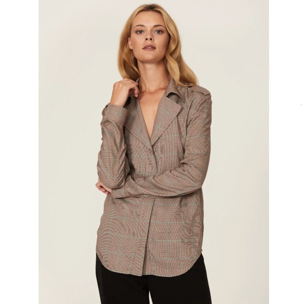 rag & bone Field Plaid Blouse